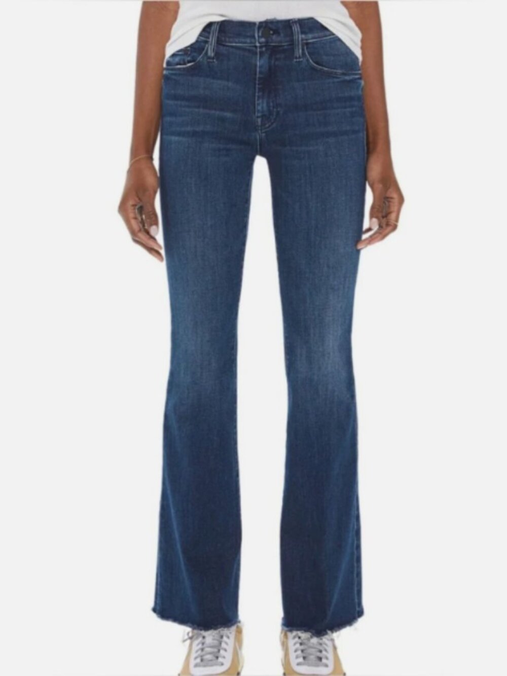 Mother Womens |32| The Weekender Fray Jeans in Color-Mint Condition (Dark Wash)